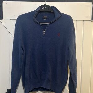 Polo by Ralph Lauren Men's Navy Zip-Up Sweater